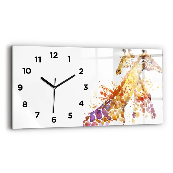 Üvegóra vízszintesen 60x30 Zsiráf akvarell