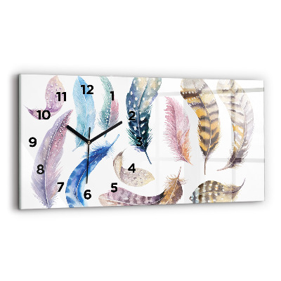 Vízszintes üvegóra 60x30 Retro Art illusztráció