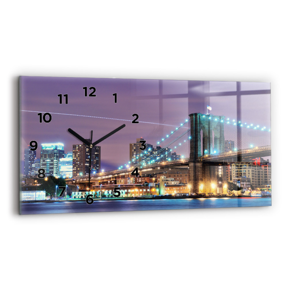 Üvegóra vízszintesen 60x30 Brooklyn híd és az East River