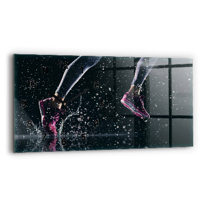 Vízszintes üvegóra 60x30 Egészséges életmód és futás