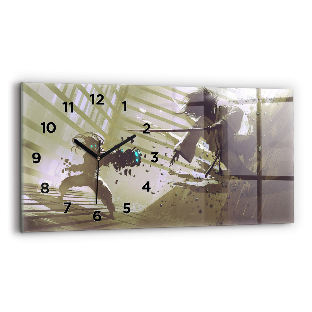 Üvegóra vízszintesen 60x30 Harc robot és szamuráj között