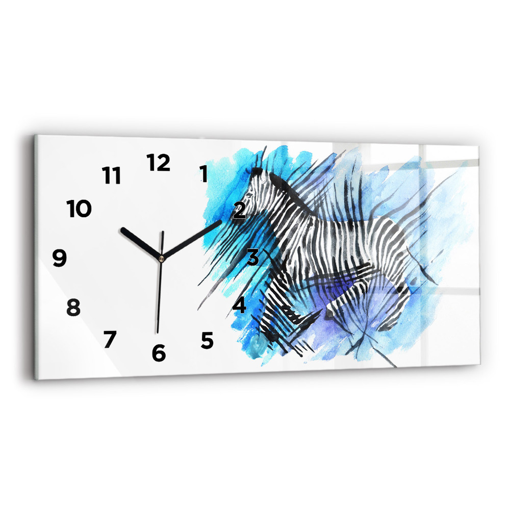 Üvegóra vízszintesen 60x30 Festett zebra