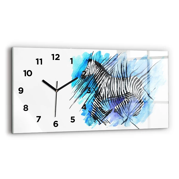 Üvegóra vízszintesen 60x30 Festett zebra