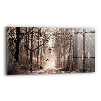 Üvegóra vízszintesen 60x30 Erdei ösvény szepiában