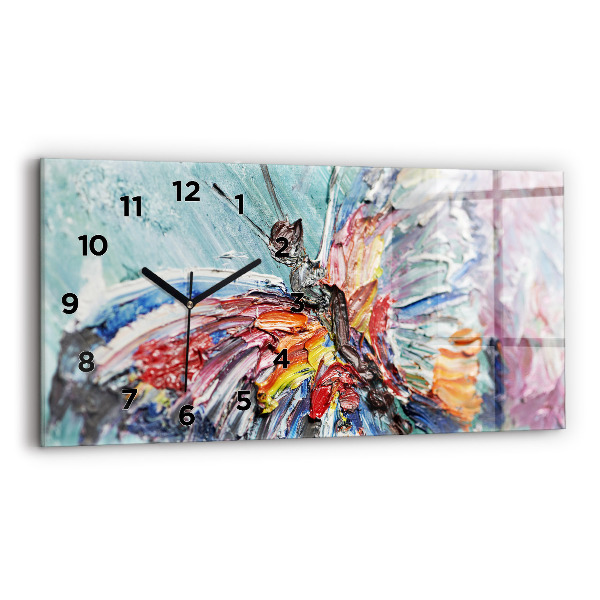 Vízszintes üvegóra 60x30 Olajművészeti töredék