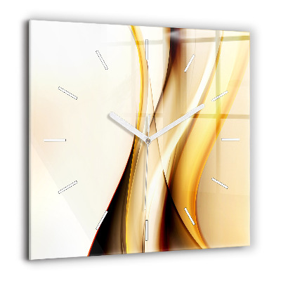 Szögletes fali üvegóra 60x60 Hullám absztrakció