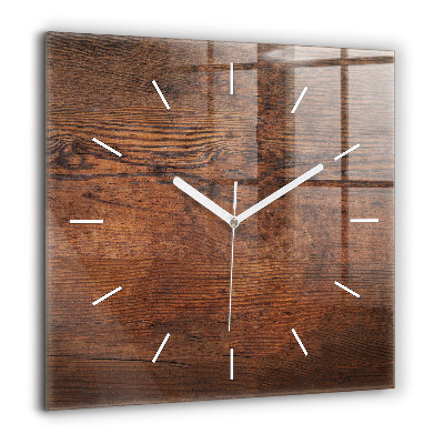 Szögletes fali üvegóra 60x60 Régi fa