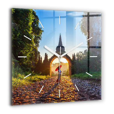 Szögletes üvegóra 60x60 Surat Thani Park Thaiföld