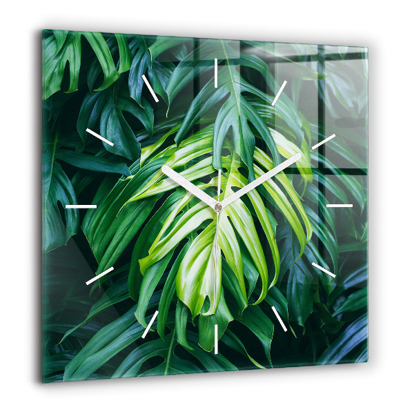Szögletes üvegóra 60x60 A természet trópusi oldala