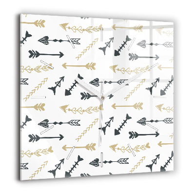 Négyzetes üvegóra 60x60 Geometrikus csípőminta