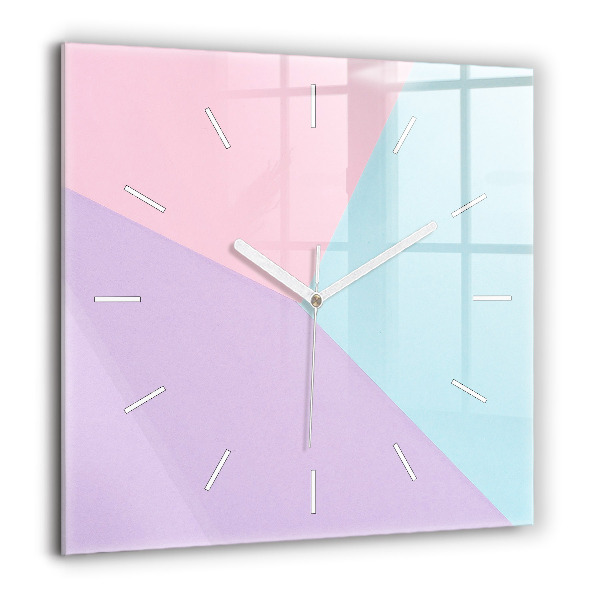 Négyzet alakú üvegóra 60x60 Pasztell minta