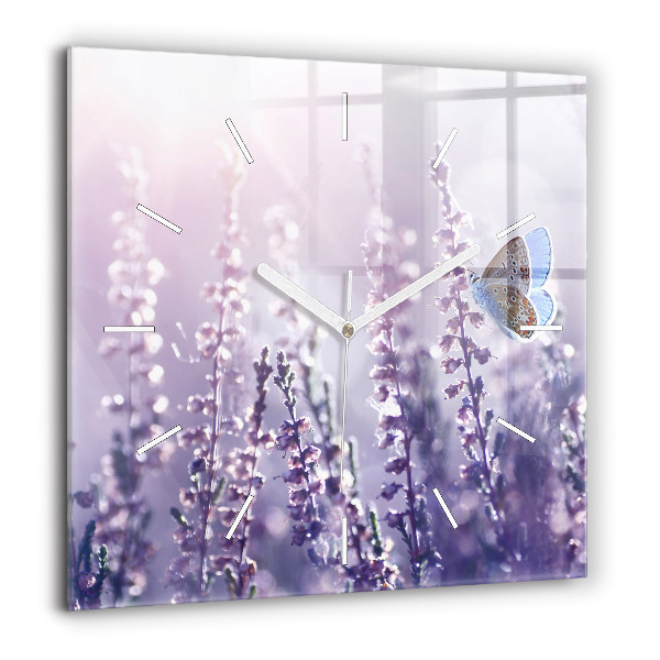 Szögletes üvegóra 60x60 Absztrakció
