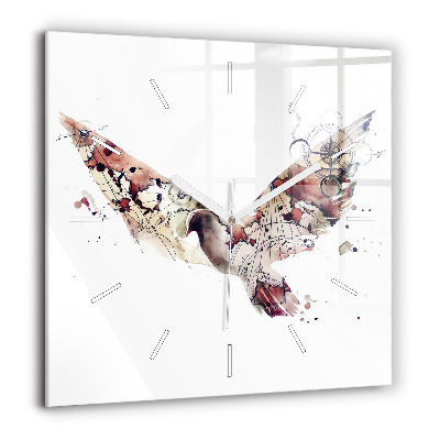 Szögletes üvegóra 60x60 Absztrakt nézet