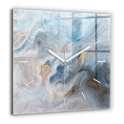 Szögletes üvegóra 60x60 Márvány minta