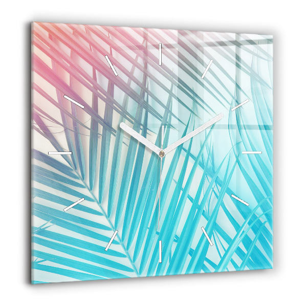 Szögletes üvegóra 60x60 Trópusi pálmafa