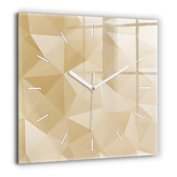 Szögletes fali üvegóra 60x60 Háromszögek absztrakt