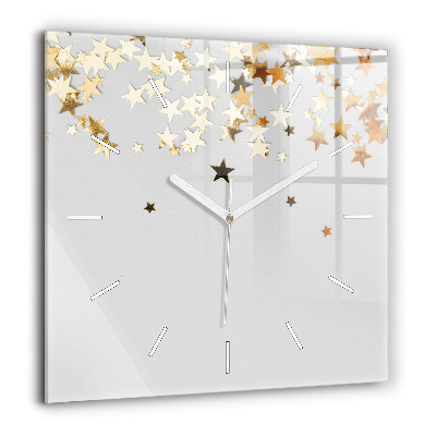 Szögletes fali üvegóra 60x60 Csillagok fényes háttéren