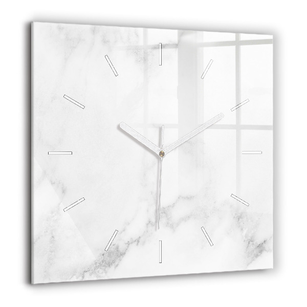 Szögletes fali üvegóra 60x60 Elegáns márvány