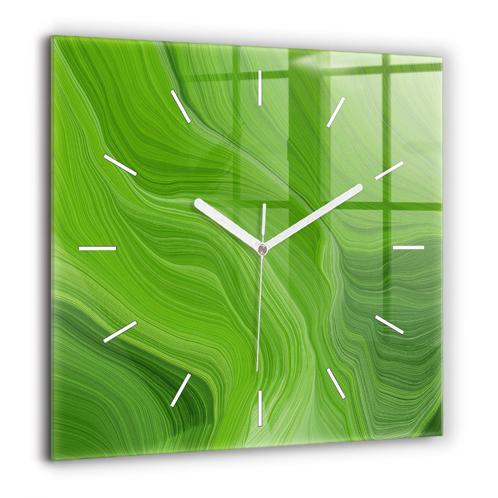 Szögletes üvegóra 60x60 Modern hullámok