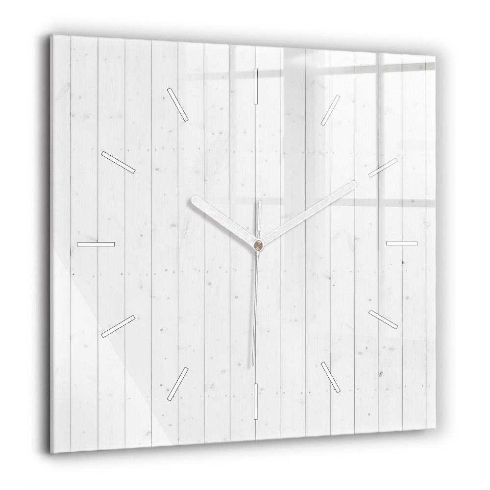 Négyzet alakú üvegóra 60x60 Fapanelek mintája