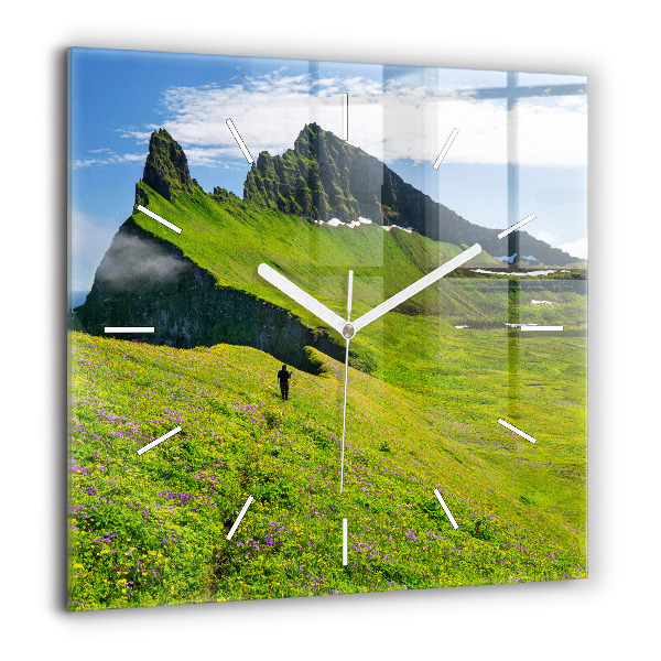 Négyzet alakú üvegóra 60x60 Hornstrandir természetvédelmi terület Izland