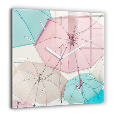 Négyzet alakú üvegóra 60x60 Pasztell esernyők