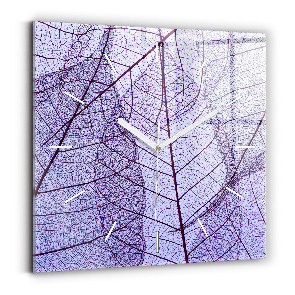 Négyzet alakú üvegóra 60x60 Levelek - természet