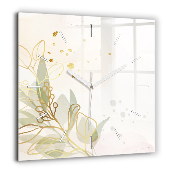 Szögletes üvegóra 60x60 Pasztell absztrakt