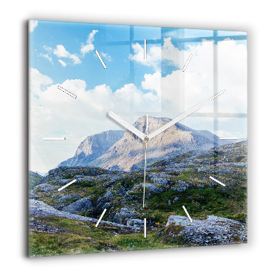 Szögletes fali üvegóra 60x60 Sziklás táj