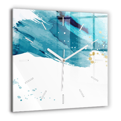 Szögletes fali üvegóra 60x60 Ecsetvonások