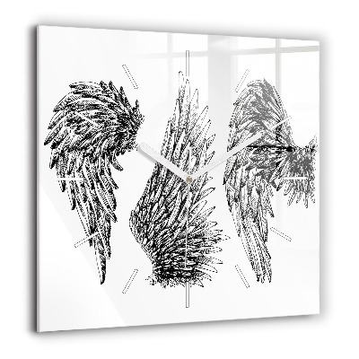 Négyzet alakú üvegóra 60x60 Angyalszárnyak