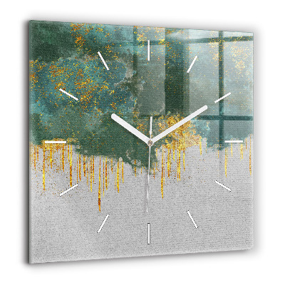 Négyzetes üvegóra 60x60 Dekoratív minta