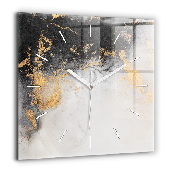Szögletes fali üvegóra 60x60 Művészi márvány