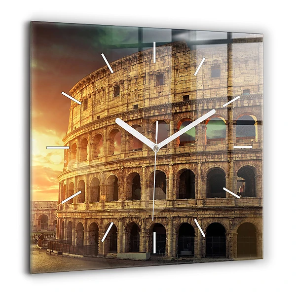 Négyzet alakú üvegóra 60x60 Római Colosseum