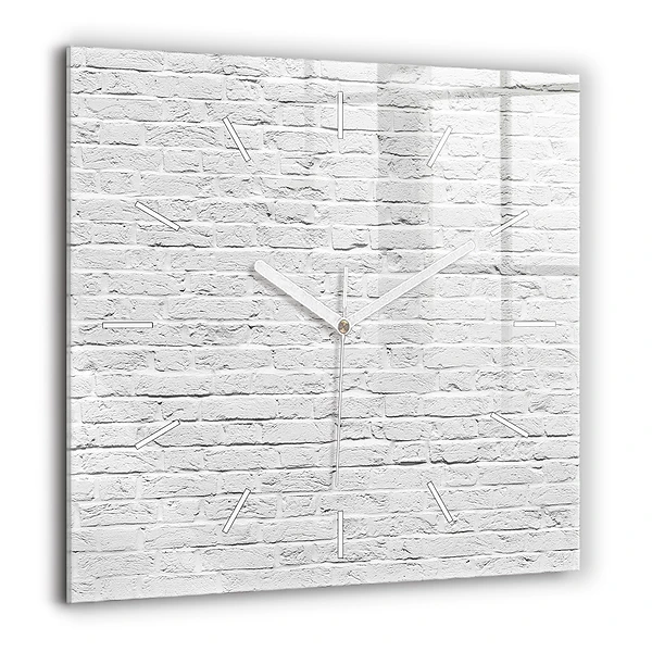 Négyzetes üvegóra 60x60 Könnyű téglafal