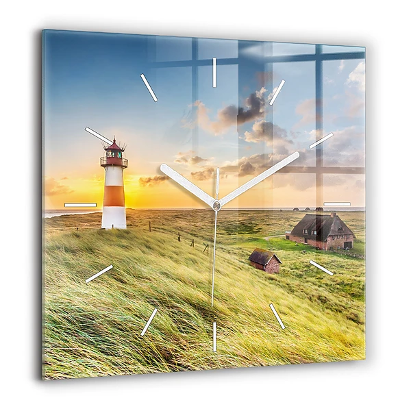 Négyzetes üvegóra 60x60 Világítótorony