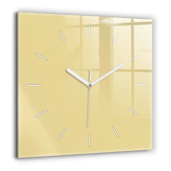 Szögletes üvegóra 60x60 Fehér