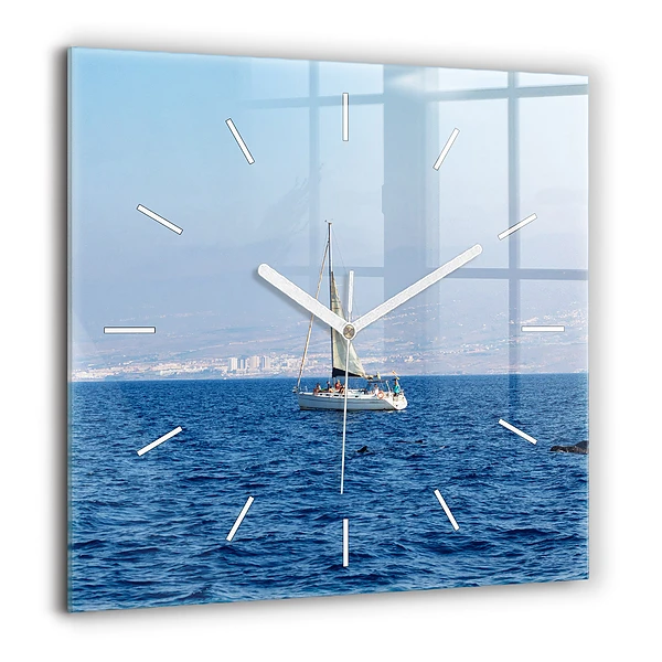 Négyzet alakú üvegóra 60x60 Teneriffai jacht