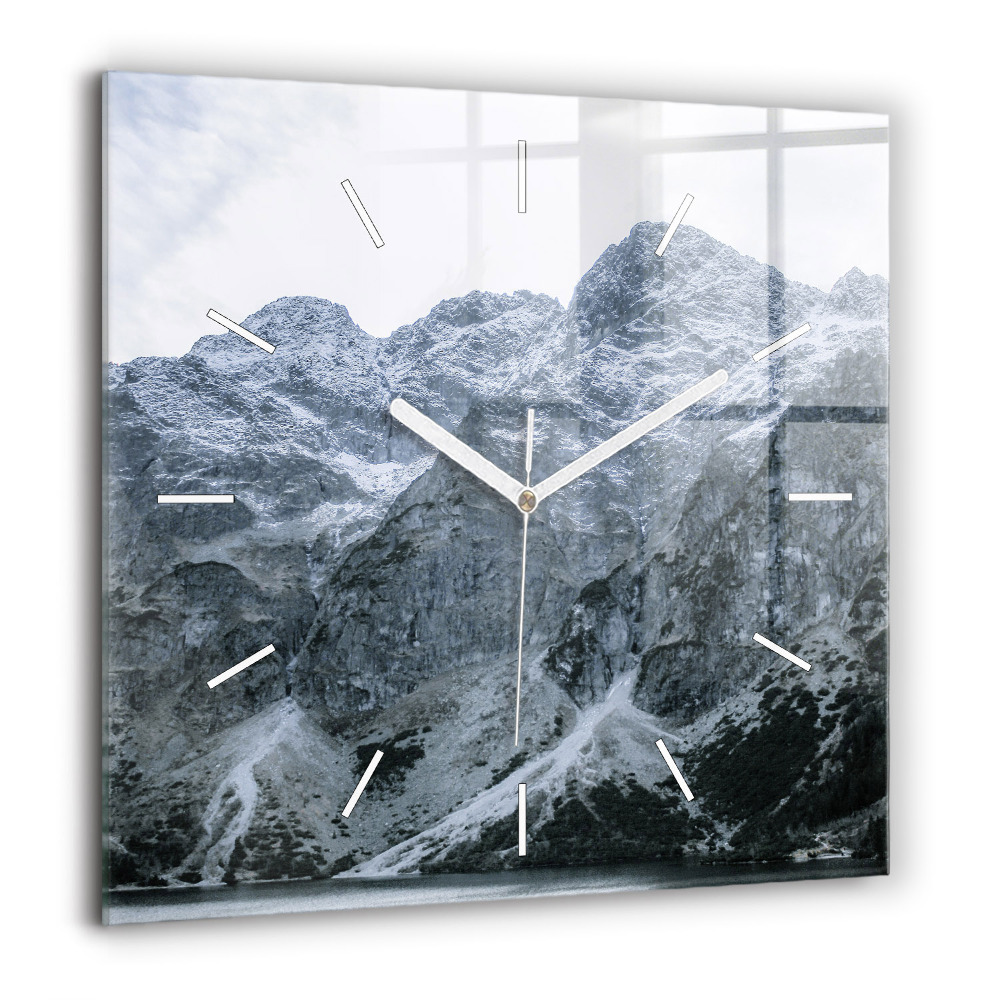 Négyzetes üvegóra 60x60 Morskie Oko a Tátrában