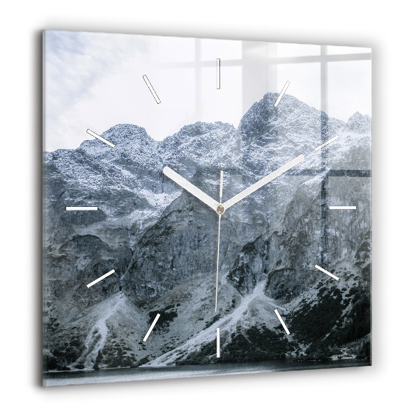 Négyzetes üvegóra 60x60 Morskie Oko a Tátrában