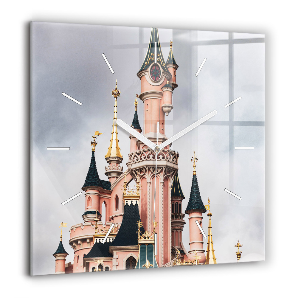 Szögletes üvegóra 60x60 Disneyland kastélya Párizsban
