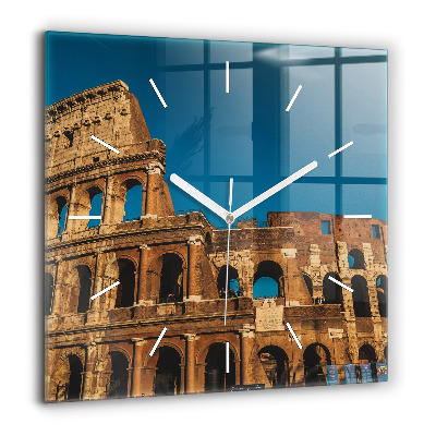 Szögletes fali üvegóra 60x60 Colosseum Olaszországban