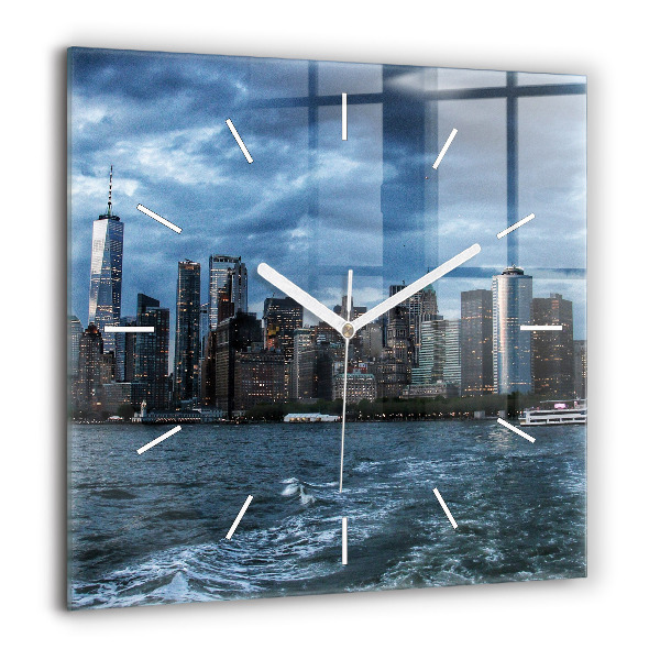 Szögletes fali üvegóra 60x60 Panoráma New York