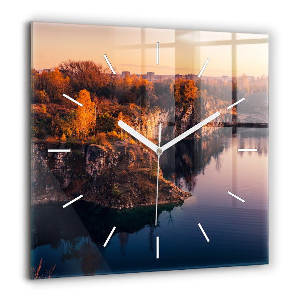 Szögletes üvegóra 60x60 Krakkói Zakrzówek-tó