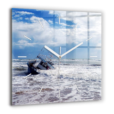 Szögletes üvegóra 60x60 Elsüllyedt vízi jármű