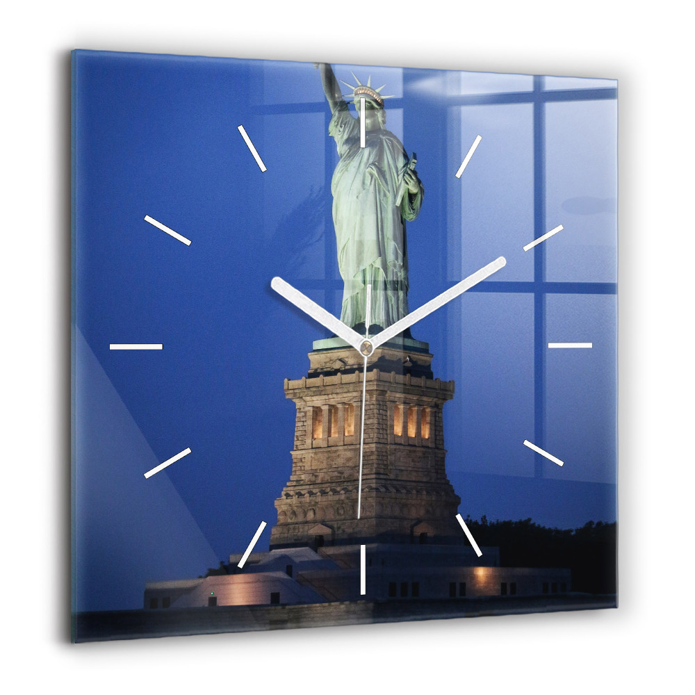 Négyzet alakú üvegóra 60x60 Szabadságszobor New Yorkban