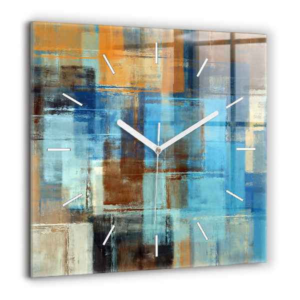 Szögletes üvegóra 60x60 Színes háttér - absztrakt