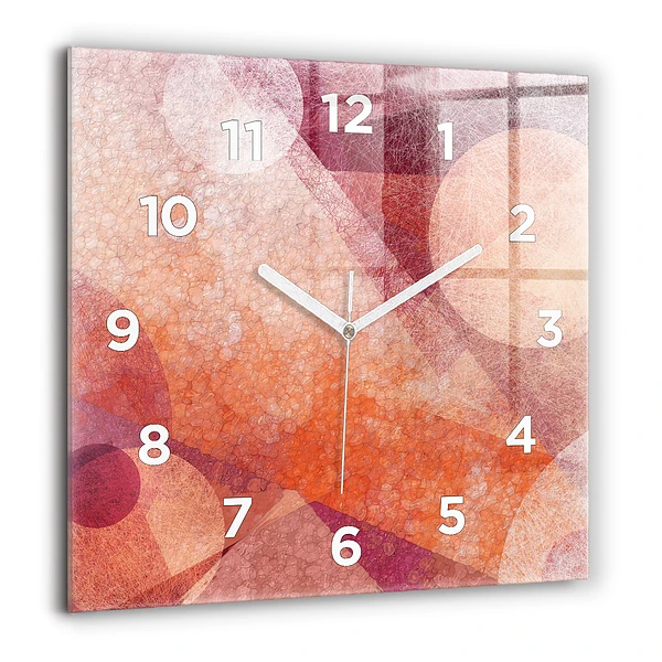Szögletes üvegóra 60x60 Geometrikus absztrakció