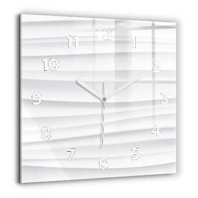 Négyzetes üvegóra 60x60 Hullámok textúrája