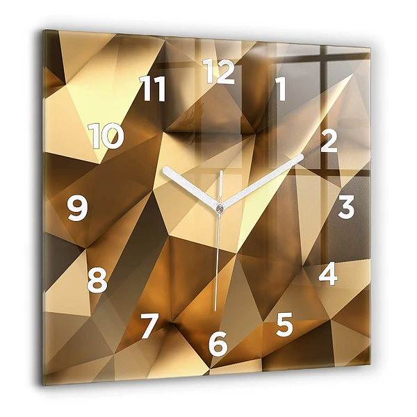 Szögletes üvegóra 60x60 Geometrikus textúra